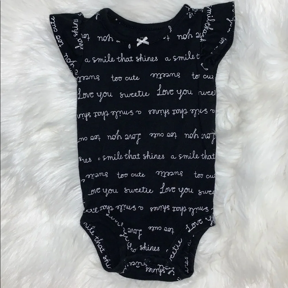 Bundle of 5 NWOT Baby Girl 6M Onesies